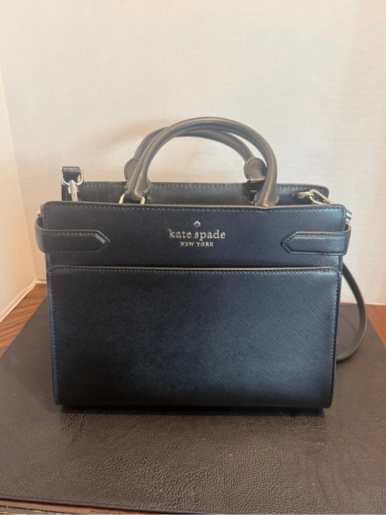 kate spade Handbags - kate spade Black Saffiano Mini Satchel with Shoulder Strap